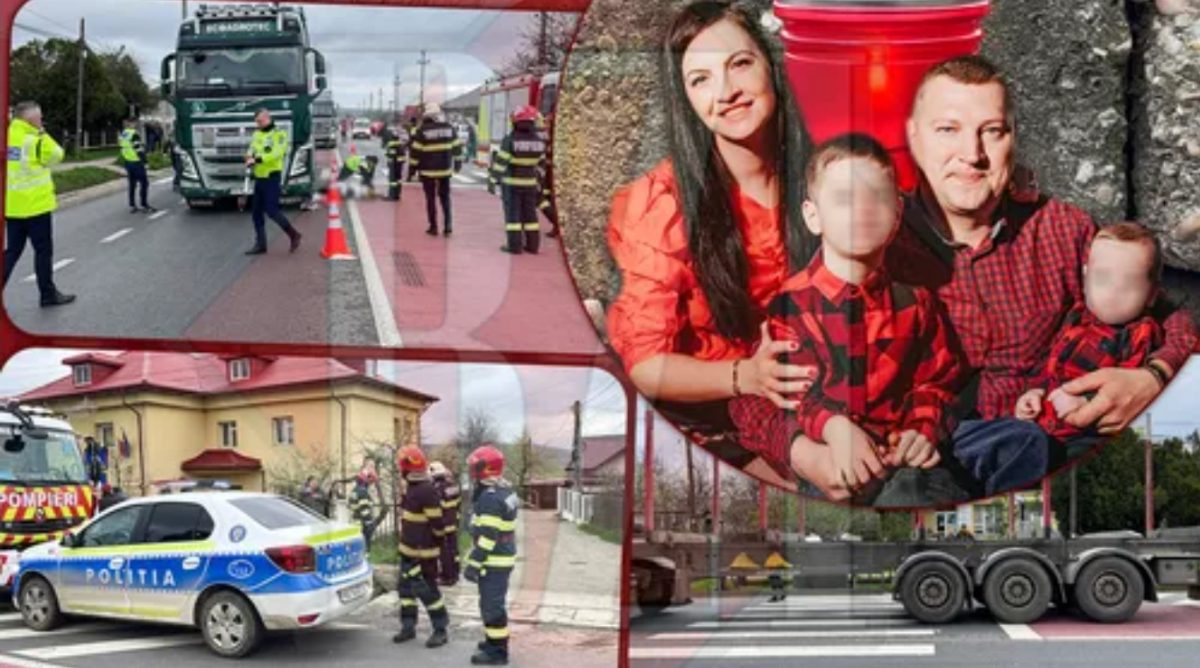 Așa arăta o familie perfectă, până când moartea a urcat în cabina unui TIR. Imaginile de coșmar și filmul tragediei, pas cu pas – FOTO/VIDEO