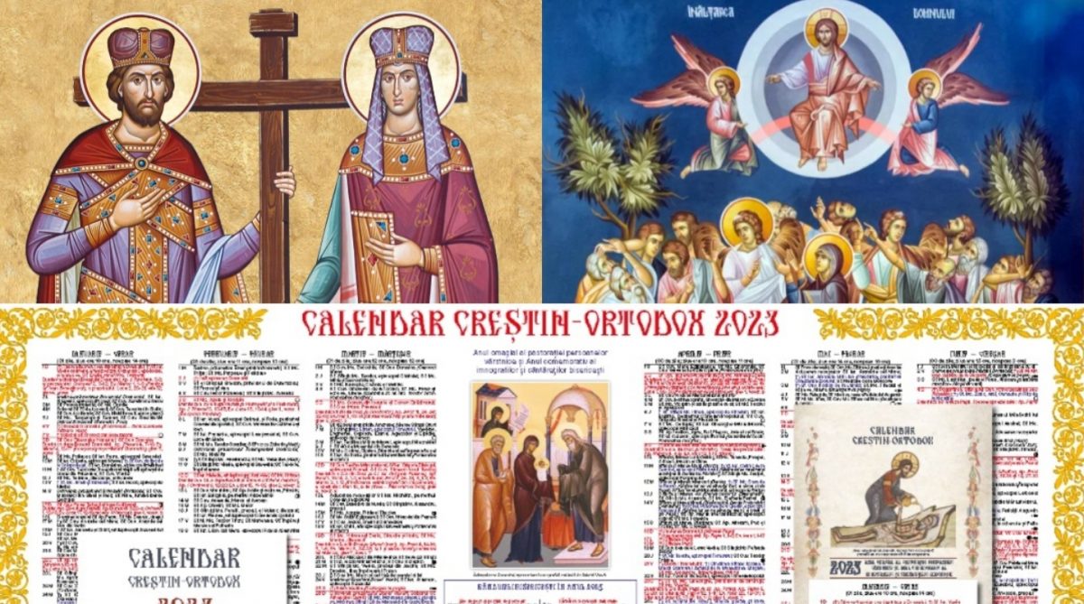 Calendar ortodox mai 2023: Pe ce dată pică Sf. Constantin și Elena și Înălțarea Domnului?