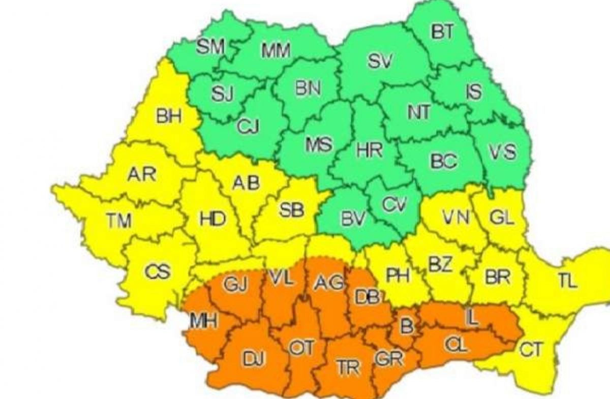 Anunț ANM de ultimă oră! Cod portocaliu și cod galben de caniculă în România! Care sunt zonele vizate