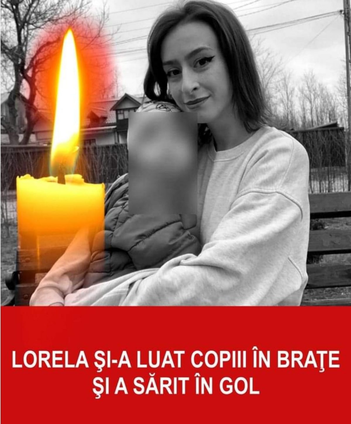 Lorela şi-a luat copiii în braţe şi a sărit în gol. Micuţii au ajuns pe asfalt, în timp ce ea a rămas agaţată la etaj. Filmul tragediei din Botoşani