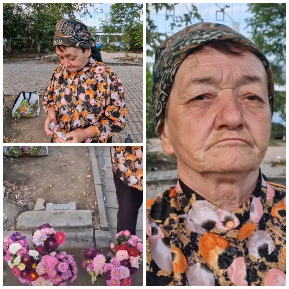 EXCLUSIV. Bunica Alexandra vinde flori la metroul din Pipera, la 74 de ani, pentru a putea trăi de pe o zi pe alta! „Jumătate din pensie o dau pe facturi, cealaltă abia îmi ajunge de medicamente și mâncare”