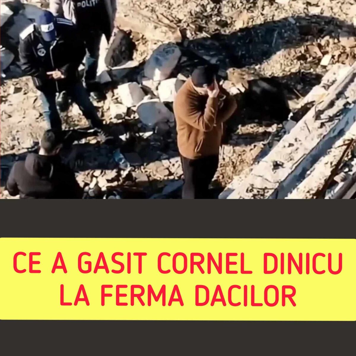 Cornel Dinicu a plâns minute în şir după ce a descoperit în cenuşă patina fiului său. Patronul de la Ferma Dacilor, dus de anchetatori la locul tragediei