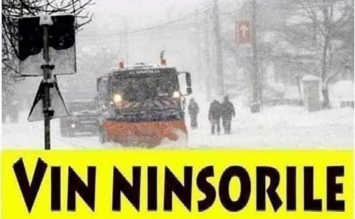 Alertă ANM. Meteorologii au schimbat radical prognoza. Iarna revine în forță. Ninsori, viscol, lapoviță și vânt puternic