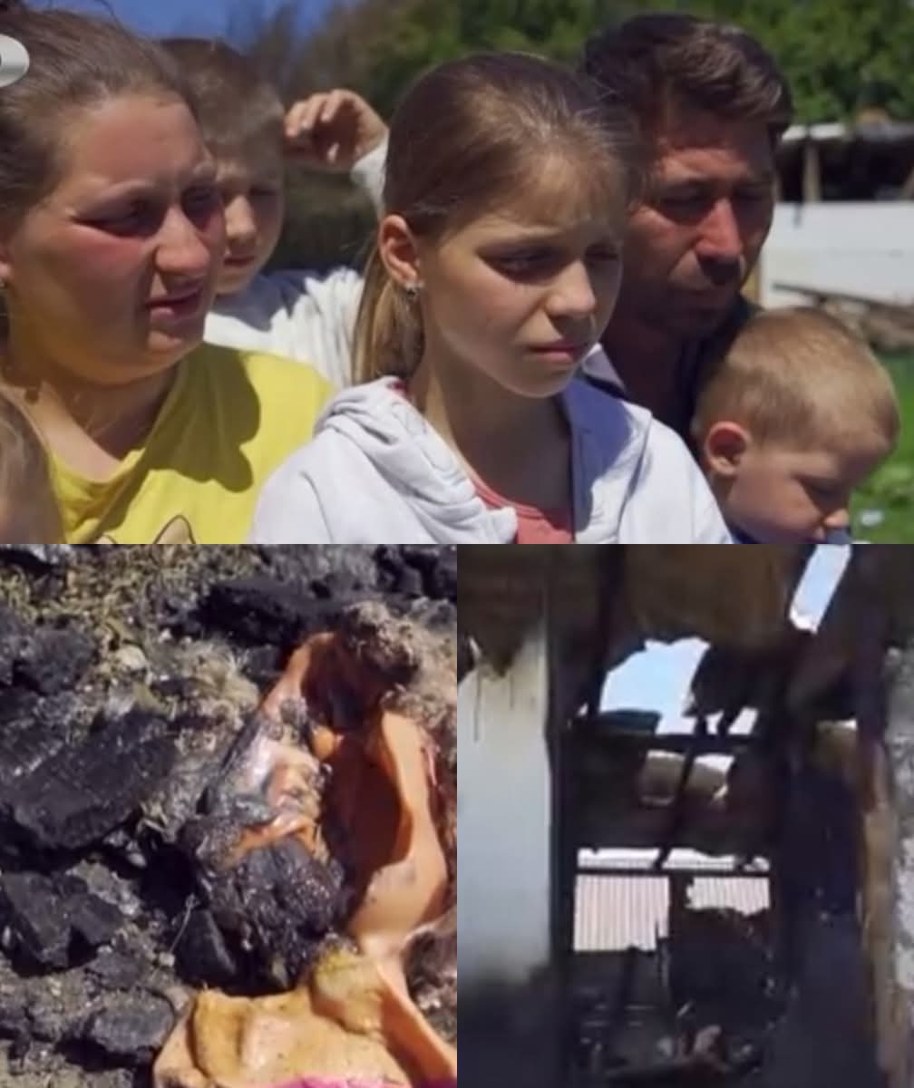 Familia Nanciu a pierdut agoniseala de-o viață într-o secundă. S-au trezit sub cerul liber, cu patru copii de mână și un al cincilea pe drum, după ce casa le-a luat foc