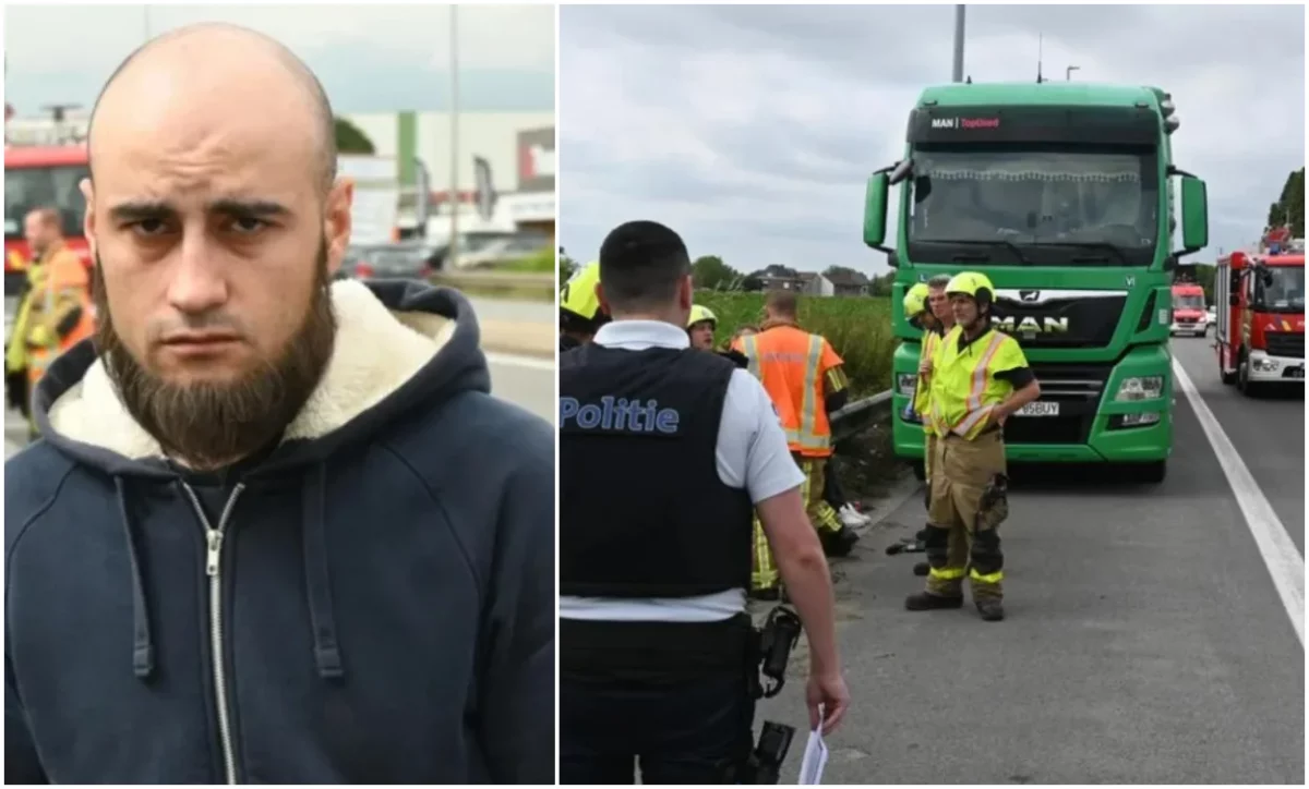 “Zâmbea și spunea că e bine”. Un șofer român de TIR a murit singur în cabină, pe marginea unui drum din Belgia