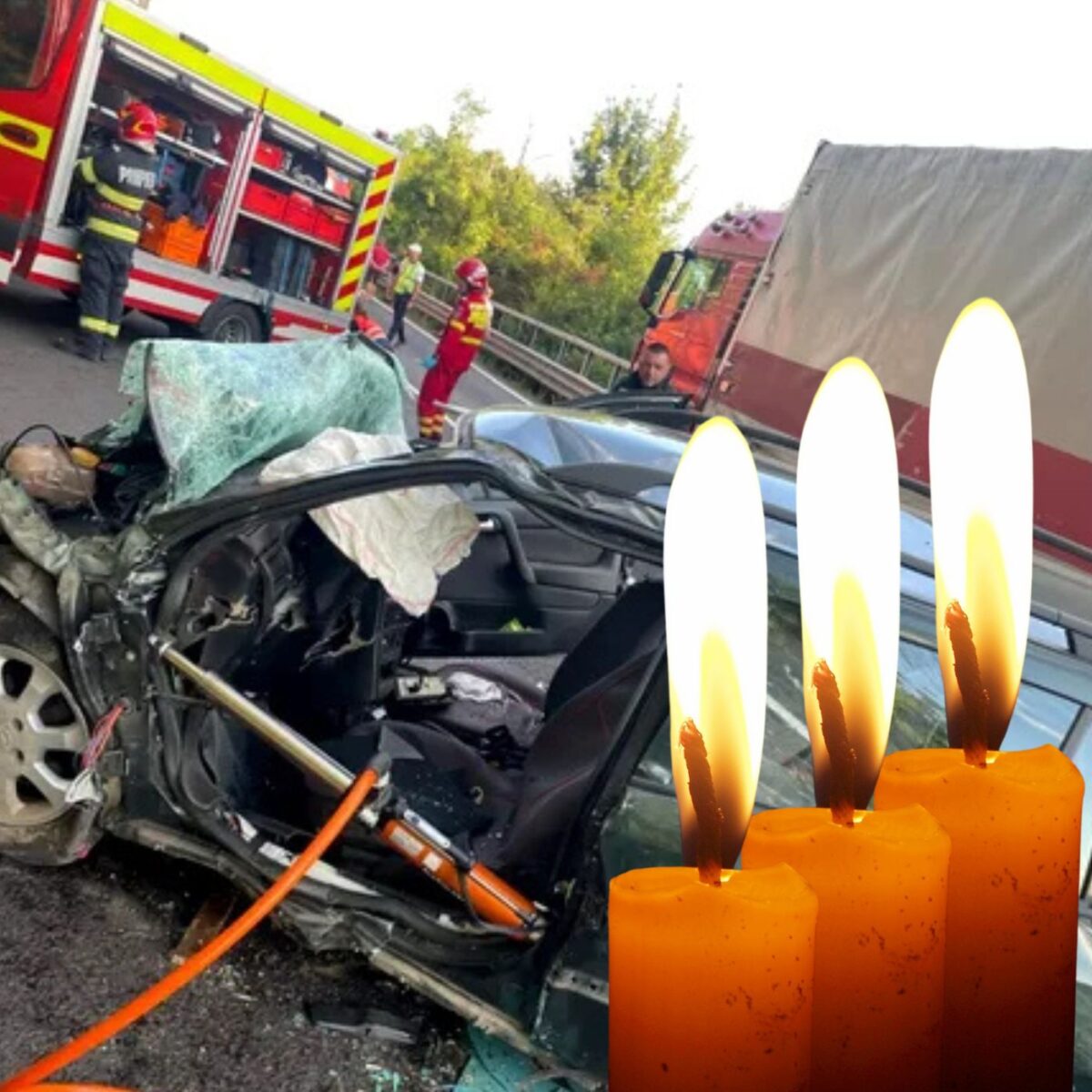 Accident cumplit între un TIR și o mașină, pe Valea Oltului: un șofer și-a pierdut viața. Trafic blocat pe DN7. Video