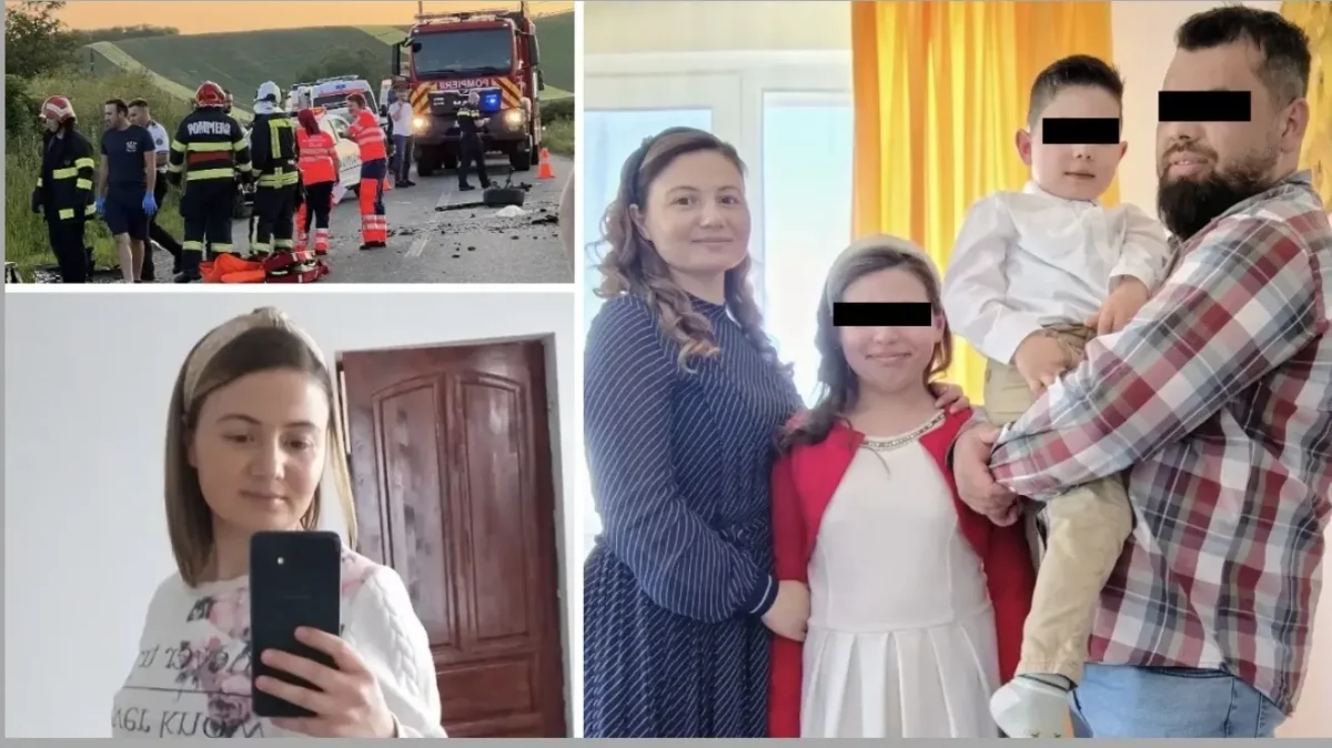 Ea este Delia, femeia care a murit în accidentul teribil din Cluj. Mașina pe care o conducea, în care se aflau și doi minori, a fost lovită în plin de un alt autoturism