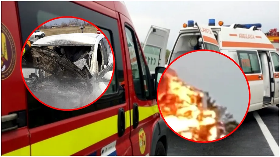 Accident cumplit pe ”Drumul morții”: o mașină și un TIR s-au ciocnit, apoi au ars. Bărbat găsit carbonizat