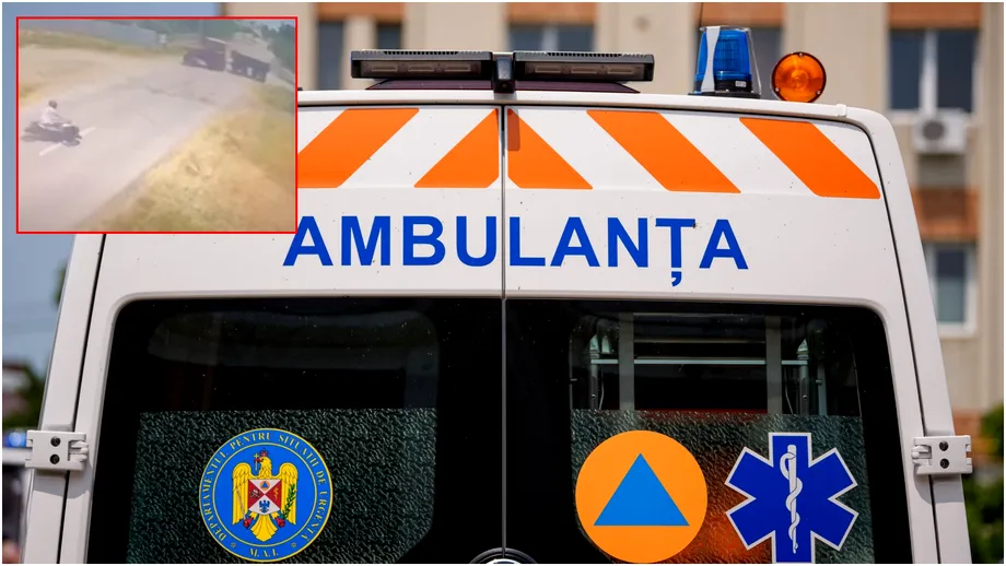 Motociclist de 17 ani din Olt, mort după ce a ajuns sub roțile unui tractor. O cameră de supraveghere a surprins momentul tragediei. Video