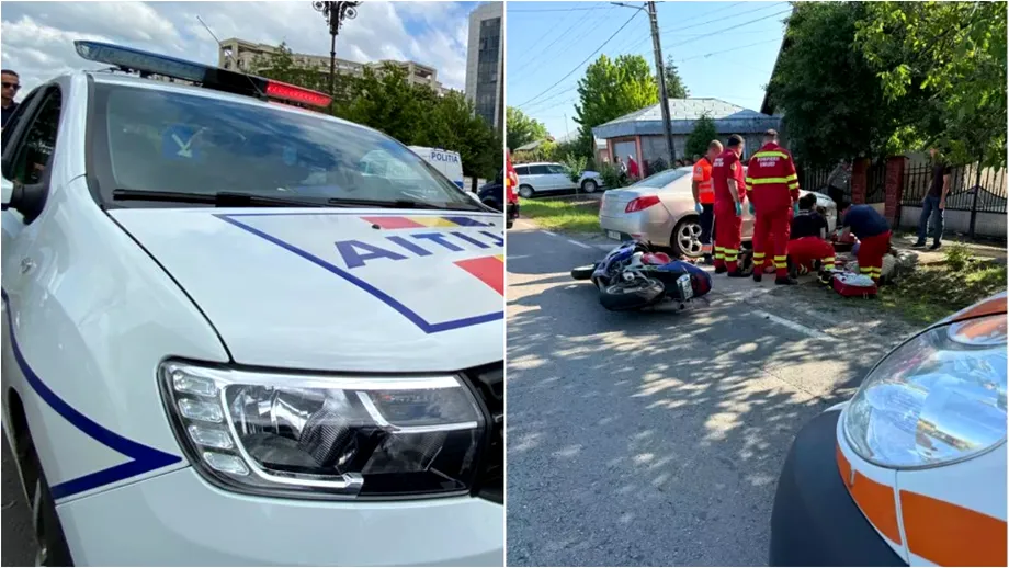 Motociclist fără permis, lovit de mortal de o șoferiță din Galați. Mașina condusă de femeie i-a tăiat calea