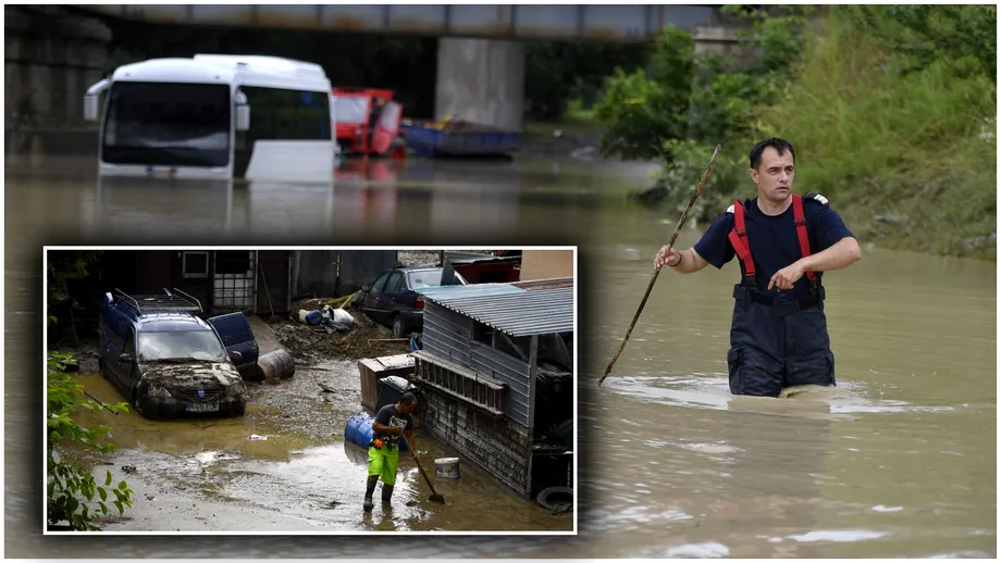 Cod galben de inundații în zece județe ale țării. Unde vor lovi viiturile în următoarele ore