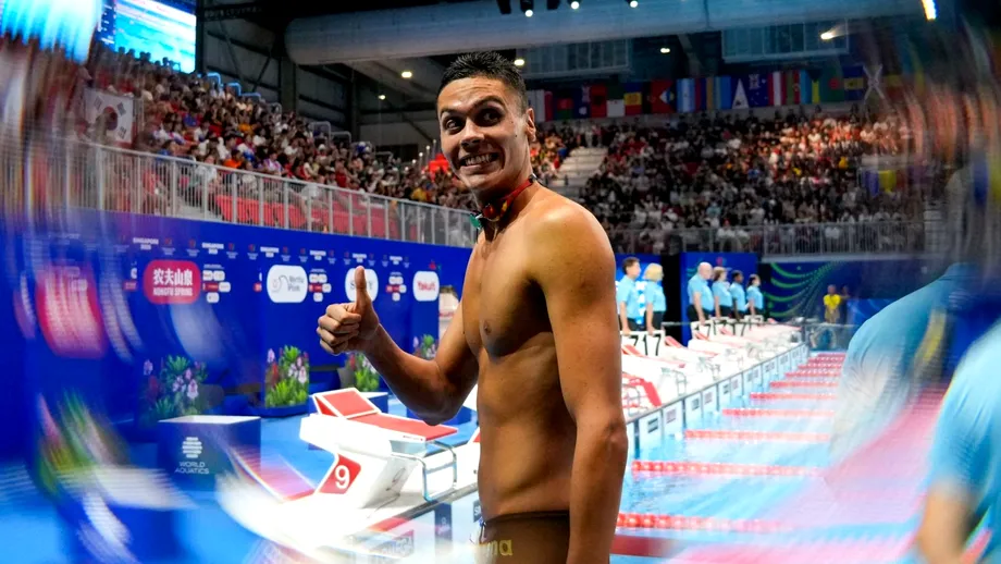 Câți bani va lua David Popovici pentru medaliile de aur de la Mondiale. Sumele anunțate oficial
