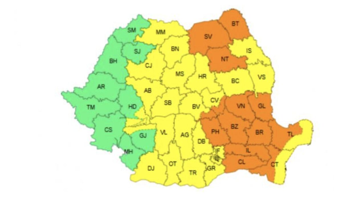 Romica Jurcă anunță vreme severă imediată. E vizată de cod galben și portocaliu jumătate din țară