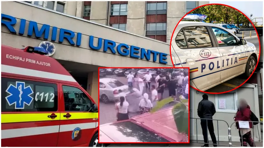 Încăierare cu bâte și săbii în fața Spitalului Universitar din Capitală. Două clanuri rivale au fost la un pas de măcel