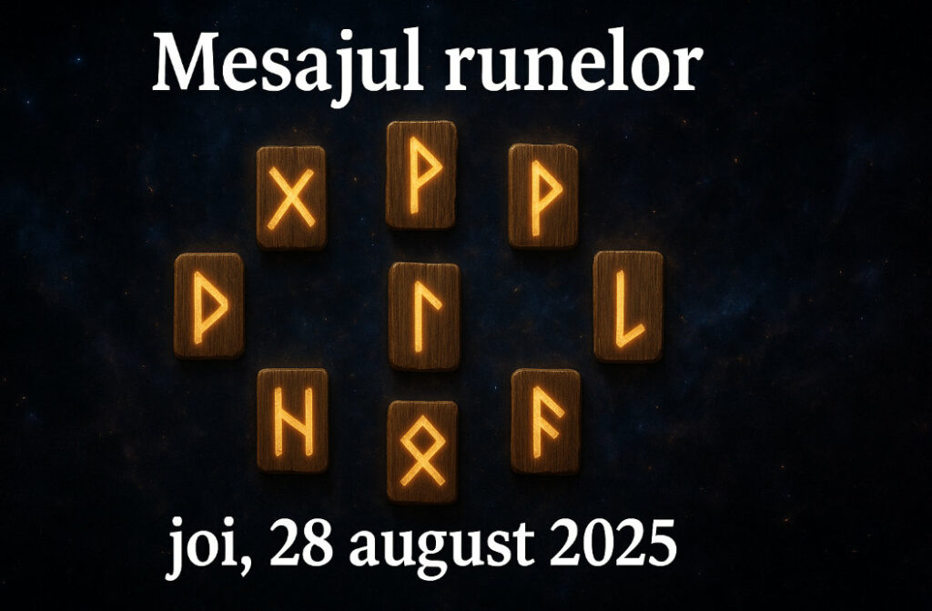 Mesajul Runelor pentru joi, 28 august 2025. Patru zodii primesc binecuvantari divine, altele gasesc solutii neasteptate