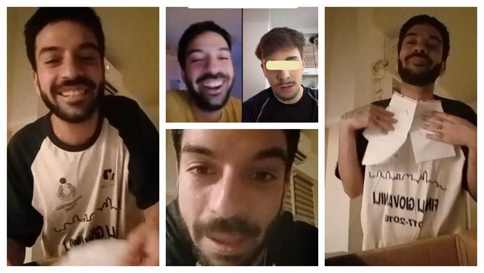 David Pușcaș declarație de dragoste, în timpul unui live pe Tik-Tok. Tânărul i-a mărturisit unui bărbat că îl place: “Nici nu visam.”