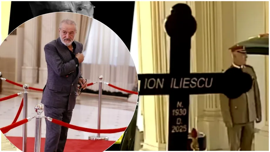 Gestul făcut de Gigi Becali în fața catafalcului la funeraliile lui Ion Iliescu. Patronul FCSB a surprins pe toată lumea. Foto