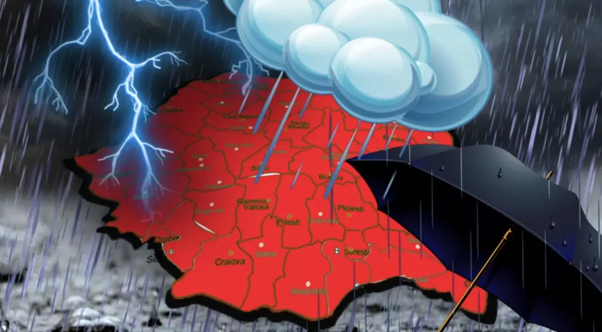 Avertizare meteo imediată. Un ciclon puternic ajunge în România. ANM anunţă furtuni violente, cu grindină, tunete şi ploi diluviene