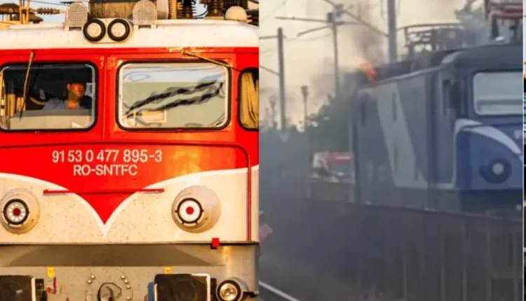 Trenul Mangalia – București a luat foc la doar 5 minute după plecare! Călătorii, ținuți în caniculă fără aer condiționat și apă!