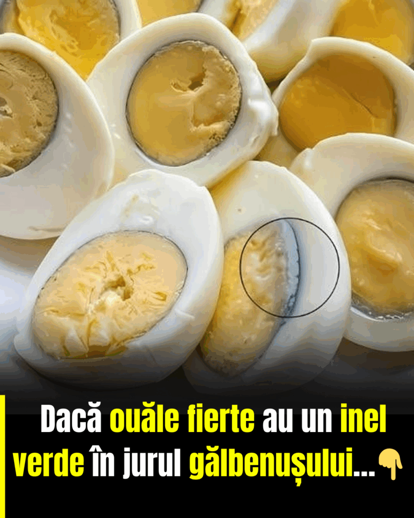 Dacă ouăle fierte au un inel verde în jurul gălbenușului…