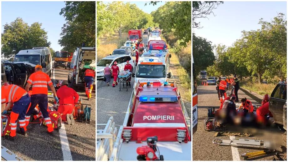 Plan Roșu de intervenție după un grav accident între un autocar și o mașină, în Botoșani: 3 persoane decedate. Update