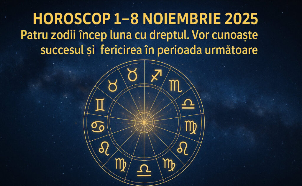HOROSCOP 1–8 noiembrie 2025. Patru zodii incep luna cu dreptul. Vor cunoaste succesul si fericirea in perioada urmatoare