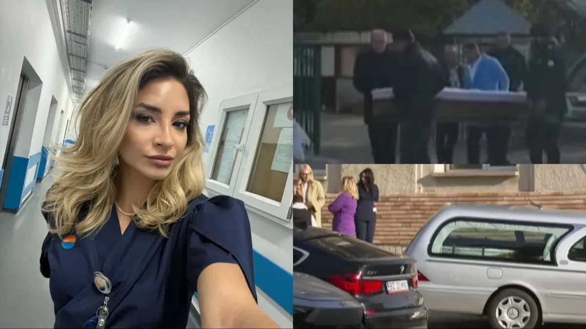 Primele imagini cu Ștefania Szabo în sicriu! Trupul neînsuflețit al doctoriței de 37 de ani a fost ridicat de la morgă și depus la capelă. Va fi înmormântată în uniforma de medic | FOTO