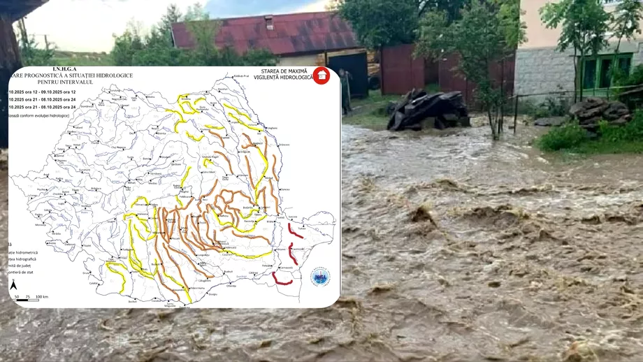 Cod roșu și de inundații în Constanța și Tulcea. Hidrologii avertizează: risc major pe râurile din Dobrogea