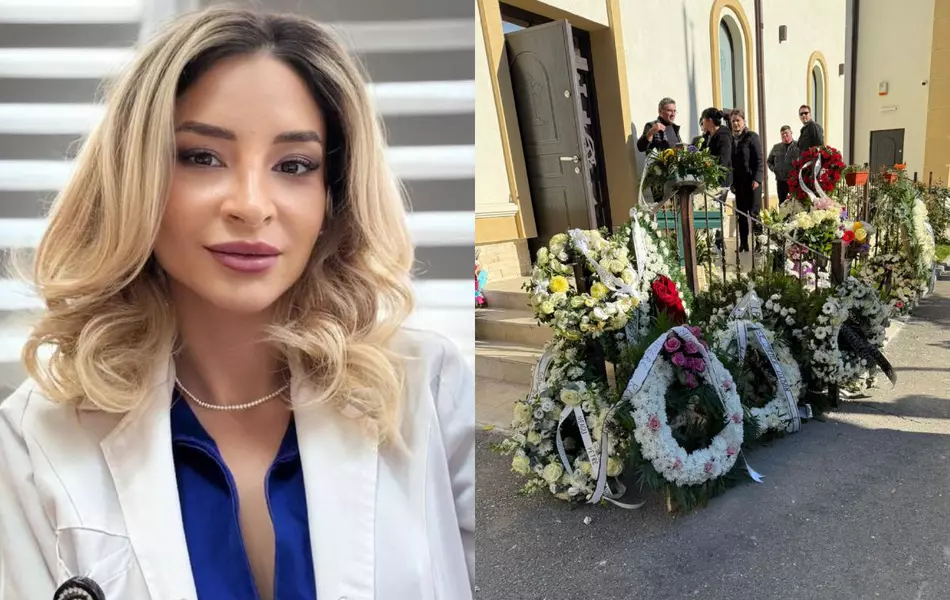 Ștefania Szabo a fost înmormântată. Imagini sfâșietoare de la ceremonia funerară: doctorița a fost îmbrăcată în halat alb și a purtat la gât un stetoscop