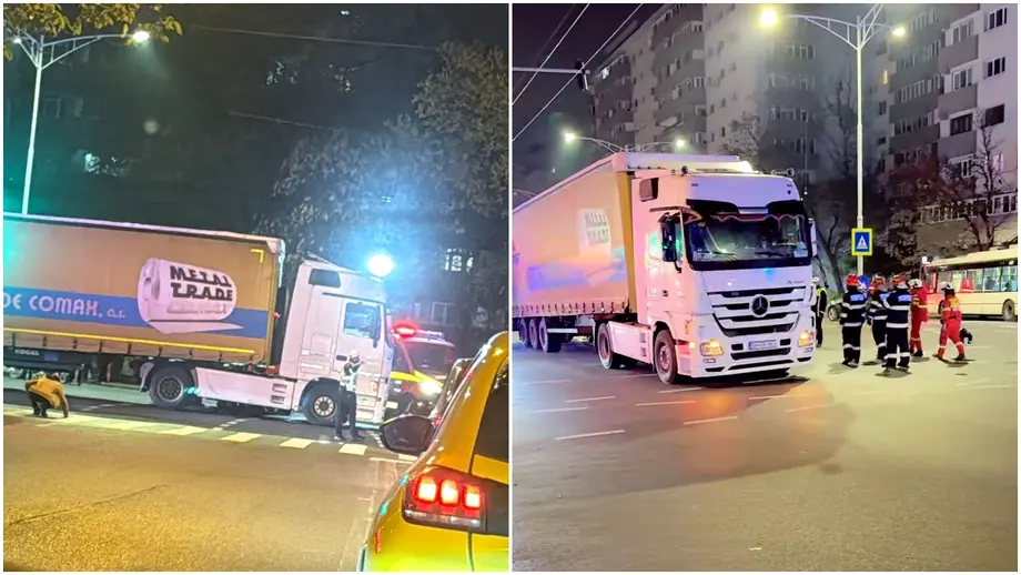 Scene de groază în Capitală: un pieton și-a pierdut viața după ce a fost lovit de un TIR. Victima a rămas prinsă sub vehicul