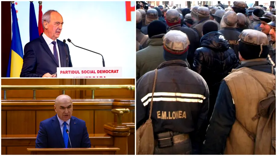 Un lider PSD amenință că scoate minerii în stradă împotriva premierului Bolojan: ”Să-i arătăm că Guvernul nu e Oradea”