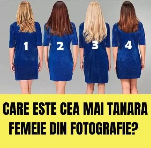 Test vizual dificil: identifică cea mai tânără femeie din fotografie