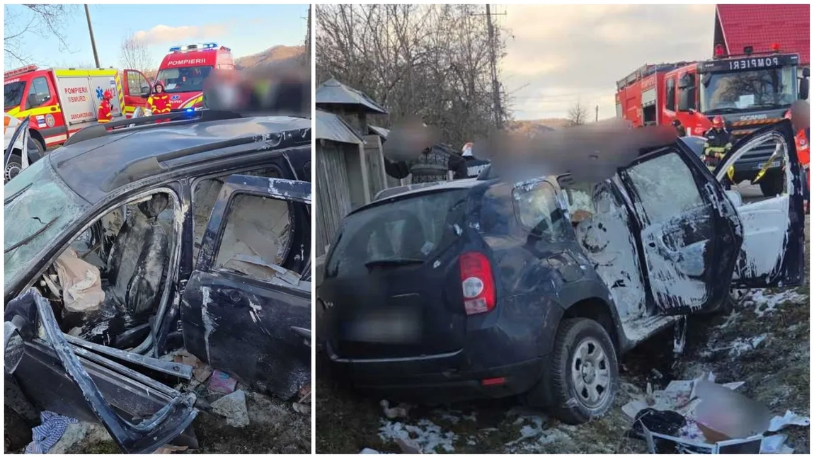 Accident mortal în Argeș! Un bărbat a murit după ce s-a răsturnat cu mașina pe DJ 732