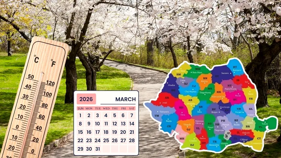Vreme neașteptat de caldă în România de 1 Martie! Câte grade anunță ANM pentru primele zile de primăvară