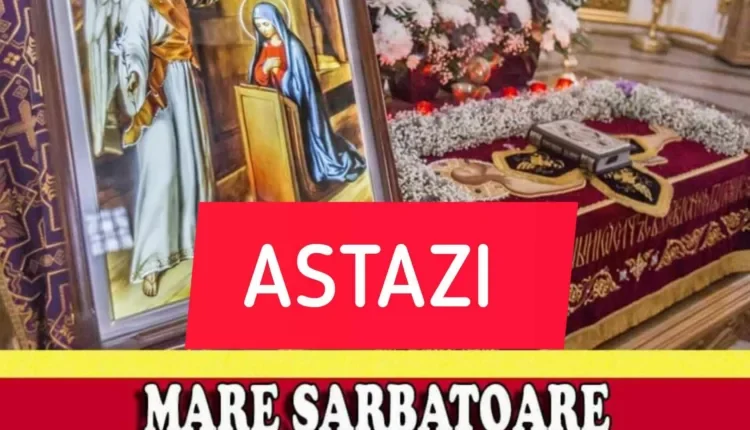 Buna Vestire 25 martie. Singura zi din an in care ai ocazia sa stai la masa cu ingerul tau pazitor