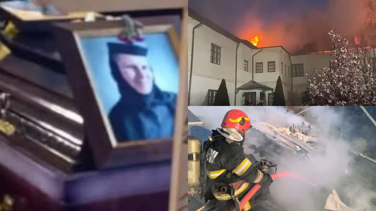 Ea este Maica Maria, călugărița care a murit în incendiul izbucnit la Mănăstirea Bistrița! A fost condusă astăzi pe ultimul drum