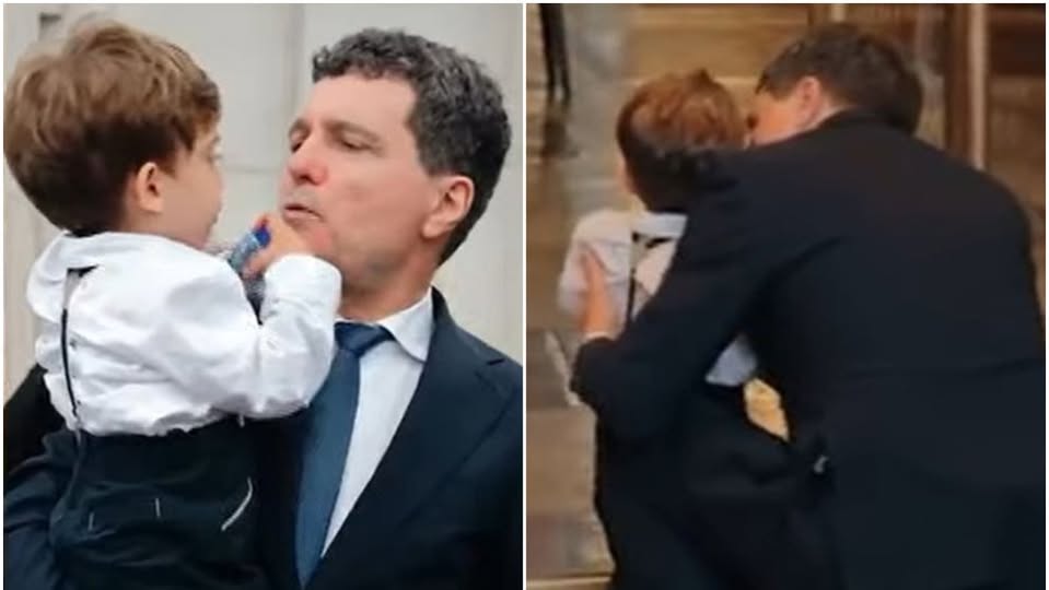 Gestul lui Antim, fiul lui Nicușor Dan, i-a înduioșat pe toți. Cum a reacționat când a văzut Cupa Campionilor Europeni