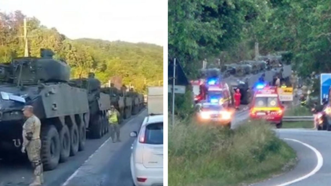 Accident grav cu trei transportoare blindate în Sălaj. Impactul dintre vehicule a rănit 11 militari