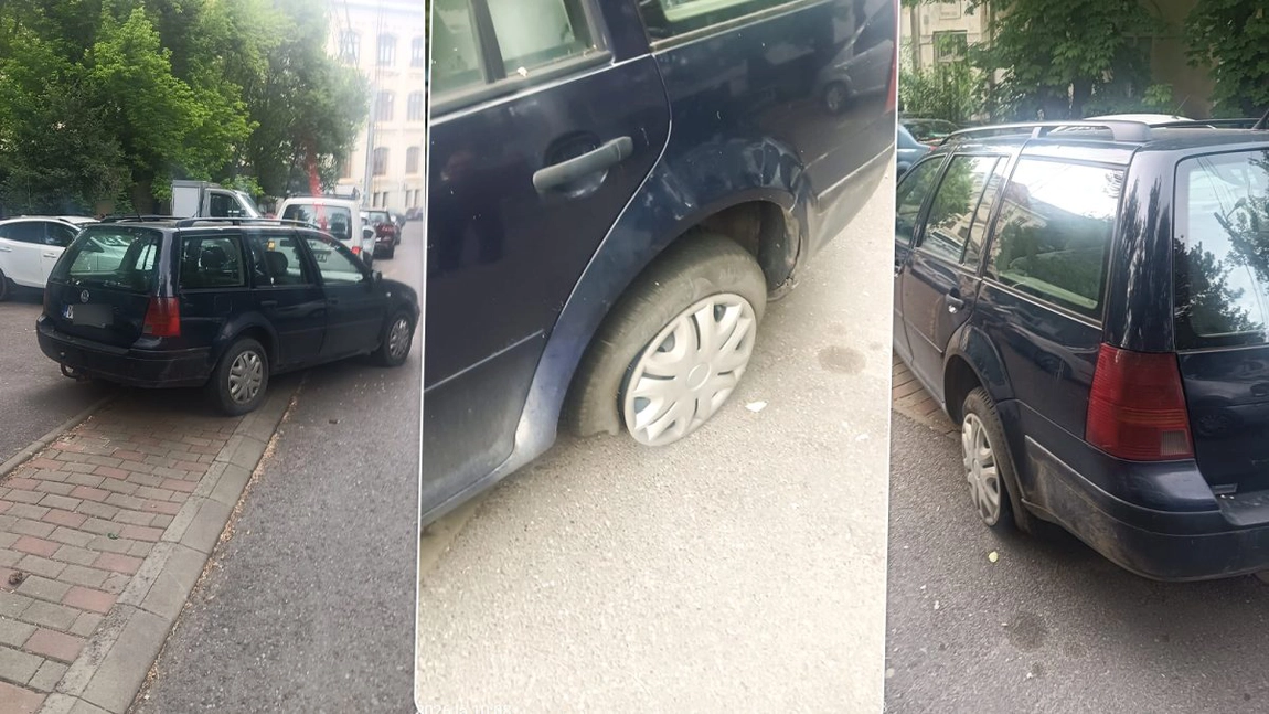 Un grup de ieșeni a rupt mașina unui șofer din Vaslui! Acesta a blocat trei locuri de parcare timp de mai multe zile