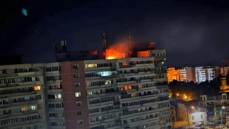 O dronă a cazut pe un bloc in Galati