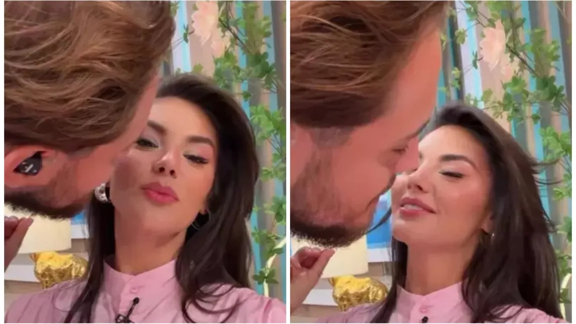 Șoc în lumea mondenă! Ramona Olaru și Aris Eram s-au sărutat în direct, la „Neatza cu Răzvan și Dani”!