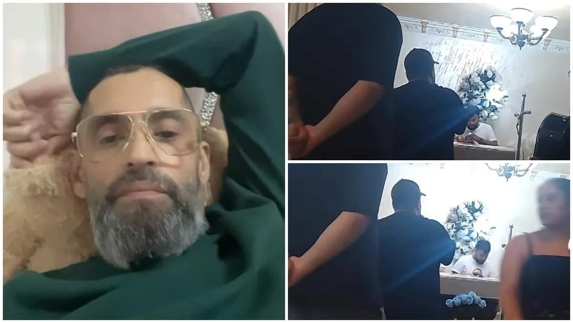 Miraj Tzunami a cântat cu lacrimi în ochi la priveghiul cuscrului său, Hercule, decedat după o lungă suferință