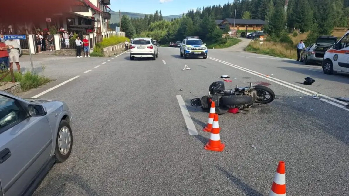 Accident devastator în Suceava! Un motociclist a murit după impactul cu o mașină condusă de un tânăr de 18 ani!