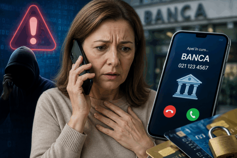 Atentie la telefon! Escrocii pot face sa apara chiar NUMARUL BANCII pe ecran – Politia Romana avertizeaza asupra unei fraude care ia amploare