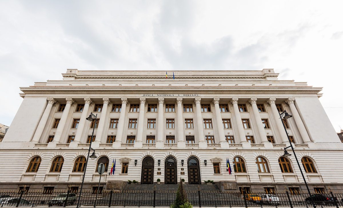 Clădirea Băncii Naționale a României din centrul Bucureștiului