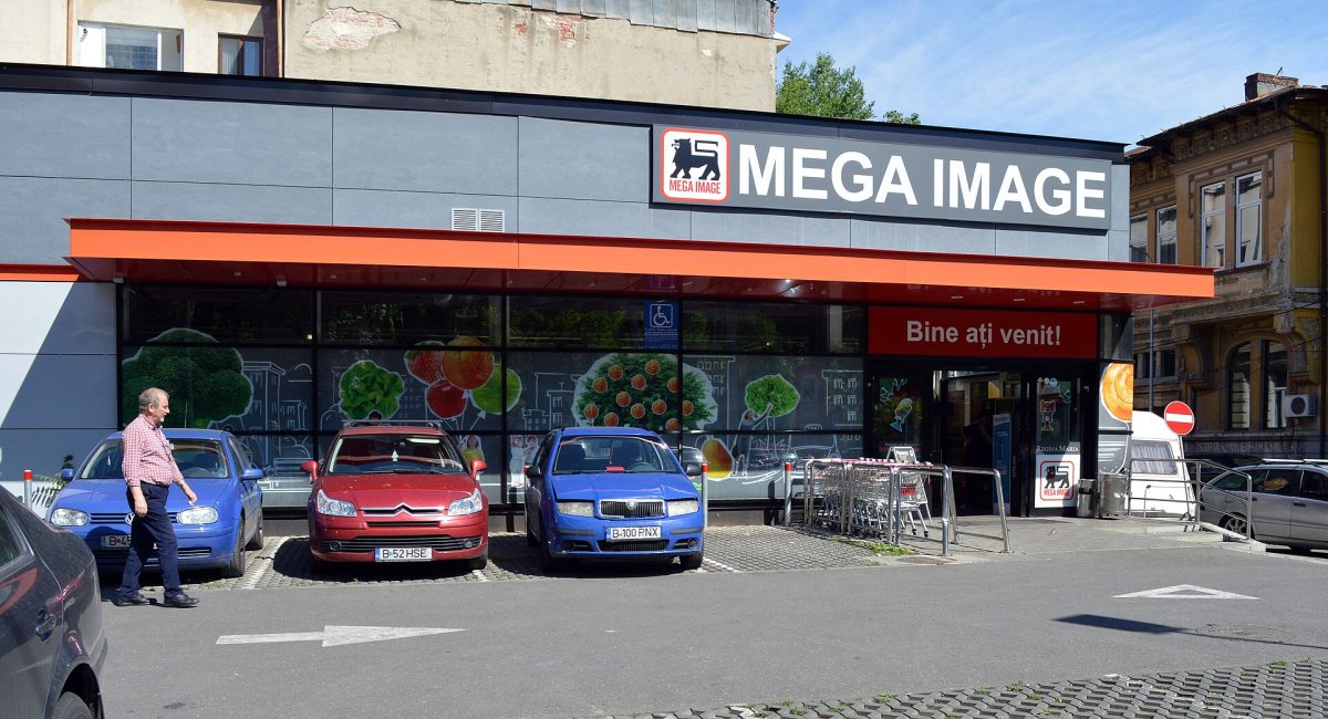 Supermarket Mega Image pe Bulevardul Regina Maria din București